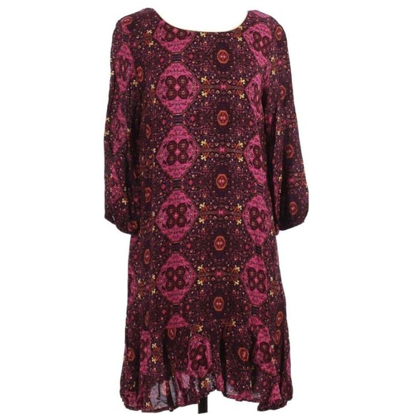 Braeve Dresses & Skirts - NWT Braeve Dress Mojave Peasant Pink Ruffle Small